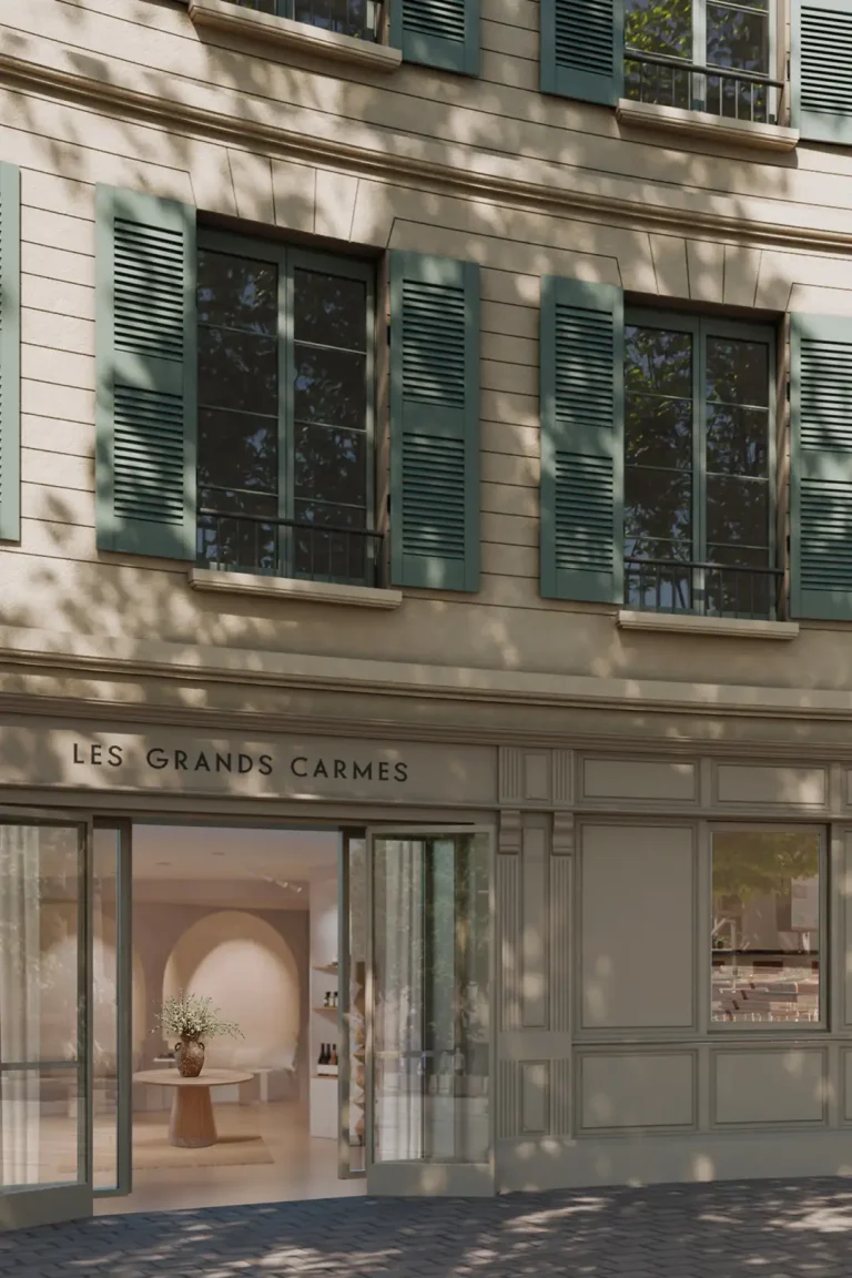 vue de l'entrée de l'hôtel Les Grands Carmes à Aix