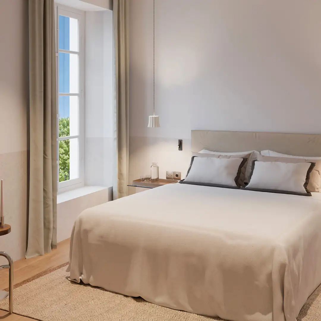 Vue générale de la chambre classique